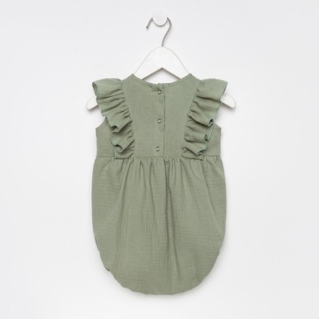 Body with ruffles crumb I am "Muslin", height 80-86 cm, green color-5