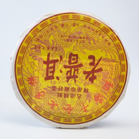 Chinese sustained tea "Shu puer. Lao Puer", 357 g, 2009, damn it