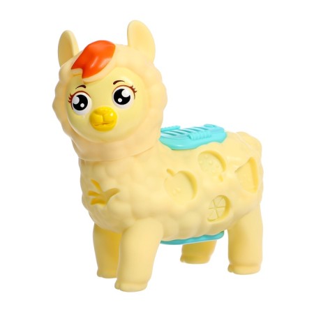 Euryki set for playing with plasticine "Honey Lama", 6 jars of plasticine-6