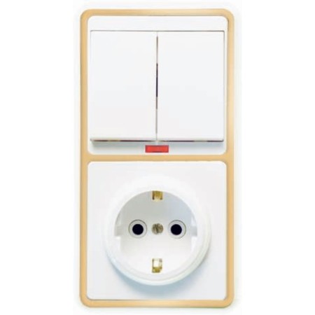 Block "Kuntsevo" 5834 BKVR-055 "Bella", 2 keys, socket, color gold