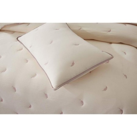 A set with a covering “Erica”, size 160x220 cm, 50x70 cm, cream color-5