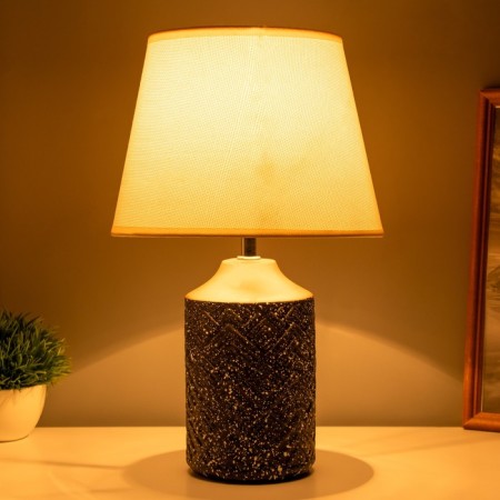 Table lamp "KIAO" 1x40W E14 black/gold 22x22x36cm-1
