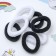 Hair elastic band "Mahrushka" (set 7 pcs) black and white