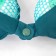 Pillow with gel insert, size 28x28x7.6 cm, green color
