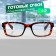 Ready glasses GA0602 (color: C2 leopard; diopter: + 2; tint: no)