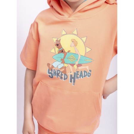 Hoods with a short sleeve for a boy Batik, height 128 cm, color orange color-3