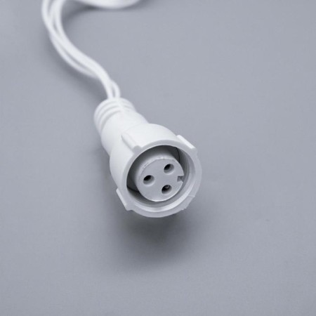 Power cord for garlands UMS up to 3000 LEDs, 3W, white thread, 300 cm, 220 V-4