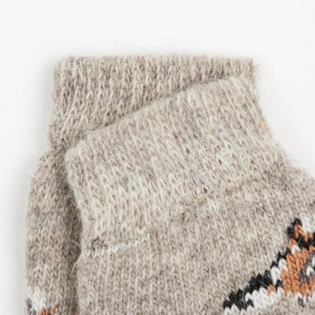 Women's woolen socks "deer", gray color, size 23-1