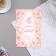 Invitation "We create a family" pink flowers, 15x10.5 cm