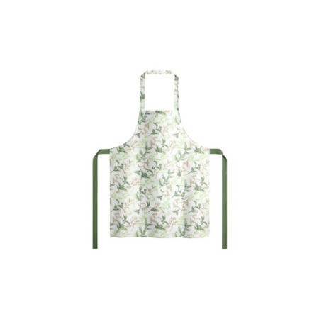 PRIMAVERA Apron, size 60x80 cm, leaves, green-1