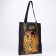 Soper bag "Kiss", without lightning, without lining, black color