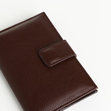 Cover 2 in 1, for auto documents and passports on a magnet, brown color-3
