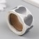 Sticker Paper "Silver Heart" Scretch-layer d = 2.5 cm 300 pcs in roll