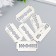 Decor metal for creativity "Blade" silver 6880 3.8x1.9 cm
