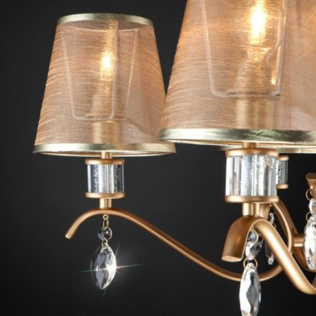 Alcamo chandelier, 5x40W E14, color gold-4