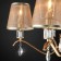 Alcamo chandelier, 5x40W E14, color gold