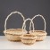 Set of baskets, 3, 9 × 21, 15 × 19, 12 × 16 cm, rattan, mix