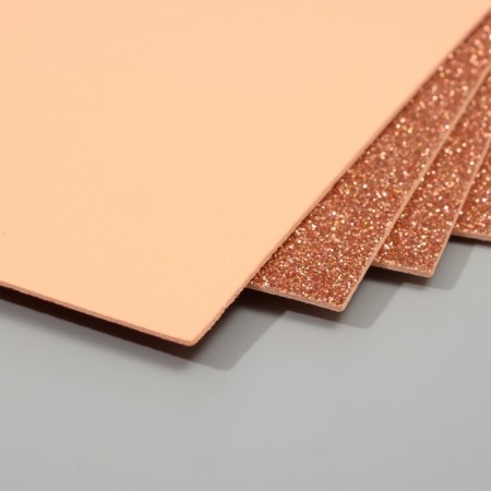 A set of glitter foamiran (5 sheets) 2 mm, 20x30 cm, powder-2