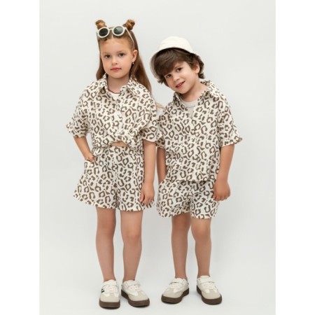 Muslim children's suit Amarobaby Easy, height 116 cm, print leopard-15