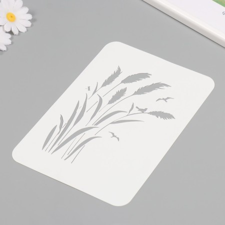Plastic stencil "spikelets", 16x24 cm-1