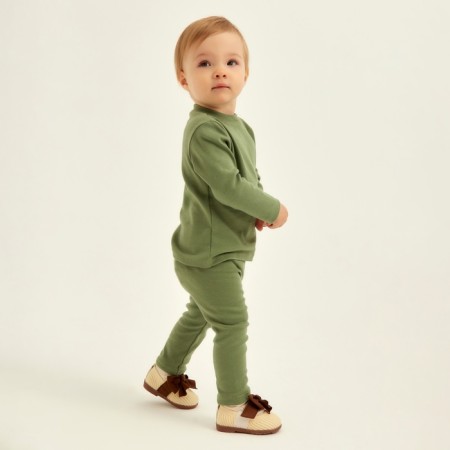 T -shirt with DL. Slee SL Home Height 62-68 cm, col. olive-3