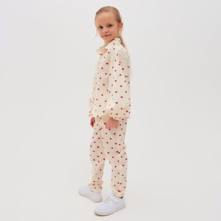 Pants Children's Minaku: Cotton Collection Beige color, height 116-1