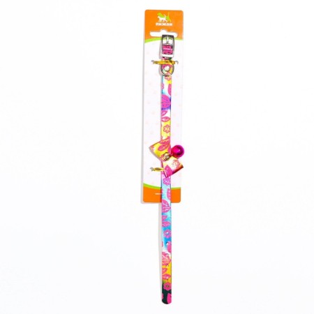 Collar "radiance" with a bell, 29 x 1 cm, Osh 20-25, pink-3