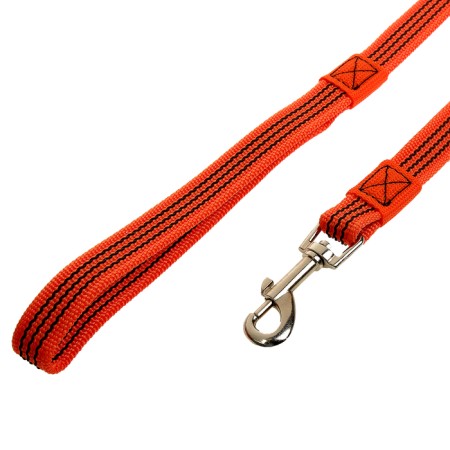 Kaponnoye Zononic leash with latex thread, 3 m x 2 cm, orange-1