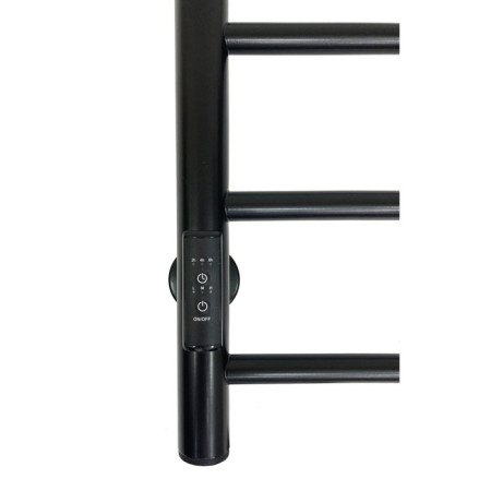 The electric heated towel -sprayer "Sanprise" Aurora P6, 500x600 mm, left, black-4