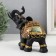 Polystone souvenir "Black Elephant in the Golden Rich Popon" MIX 14x8.5x17 cm