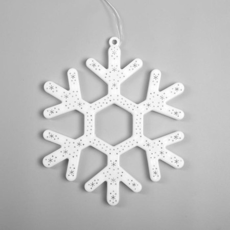 LED figure "Snowflake" 30 cm, plastic, 220 V, glow of multi (rg/rb)-1