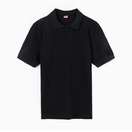 T -shirt male polo, black color, size 54