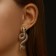 Earrings Metal "Snake" Fiery desire, color gold