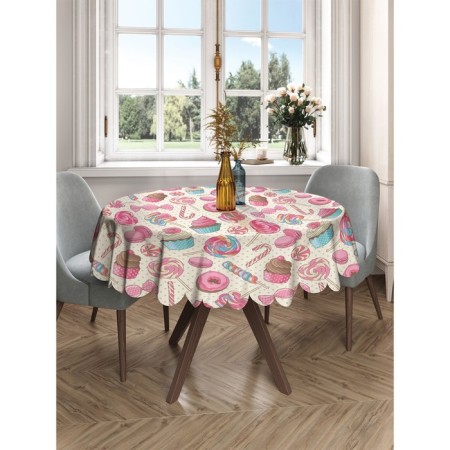 The tablecloth “Children's sweets”, round, Saten, d = 150 cm-2