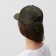 Baseball cap with minaku grid, dark green color, size 56-58