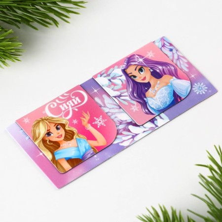 New Year. Bookmarks for books magnetic 2 pcs on the Shyay substrate-5