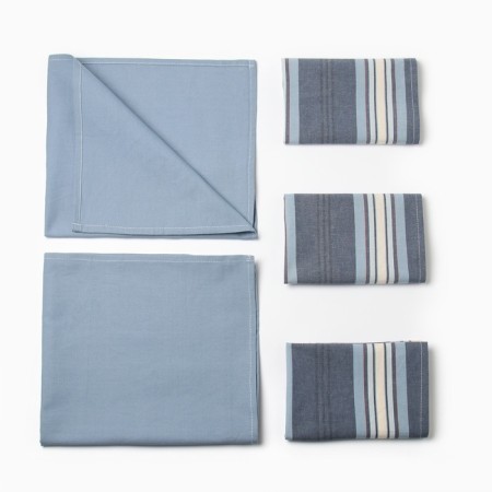 Kit. set Ethel Mix: a towel 42x67 cm - 2 pcs, a napkin 40x40 cm - 3 pcs, 100% HL-11