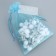 Boat Gift Organza Blue “Wave”, with a nameplate 16 x 24 cm +/- 1.5 cm