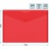 A4, 120 μm button, calligrata, transparent, red folder.