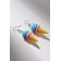 Earrings Assorted "Sweets" Ice Cream in the Horn, The color of the pink blue