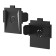 A set of plugs for the built-in track system Technical Tra084EC-12B, 3.3x3.3x1.2 cm, black color, 2 pcs