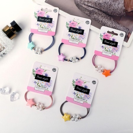 Hair elastic band "Milena" mix-2