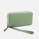 Women's wallet with lightning, green color