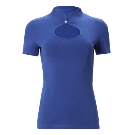 Women's T-shirt Minaku Slim Fit: Blue color, rn 40-5