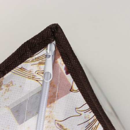 Organizer for storing Astra’s linen, 16 cells, 36 × 28 × 12 cm, brown color, inner wall mix-2
