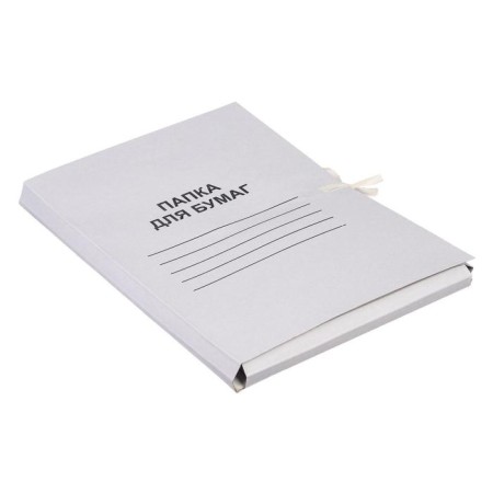 A4 paper folder on Calligrata ties, up to 200 sheets, unlawed cardboard, 320 g/m2, white-1