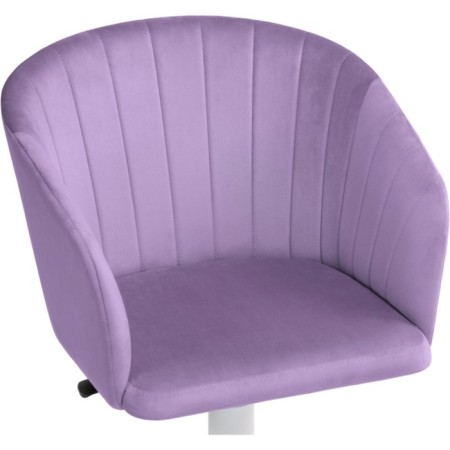 Computer chair thibault plastic/velor, white/purple 60x60x81 cm-4
