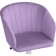 Computer chair thibault plastic/velor, white/purple 60x60x81 cm