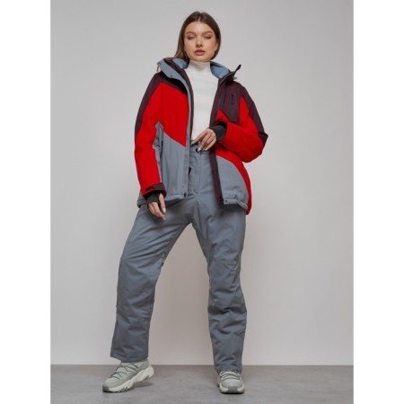 Ski suit female, size 54, red color-13
