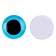 Elose -based eyes, set of 10 pcs., Size 1 pc. - 16 mm, blue color